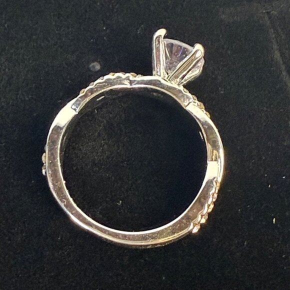 8mm Moissanite Ring • Infinity Pave Band • Size 7 - Picture 5 of 7